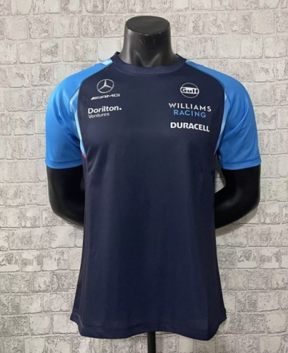 2023 Benz Royal Blue Formula One Racing Shirts-805