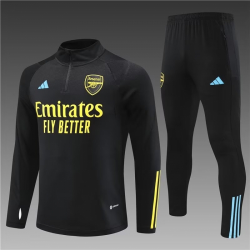 2023/24 Arsenal Black Thailand Soccer Uniform-801/411