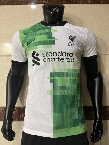 Player Version 22023/24 Liverpool Away White & Green Thailand Soccer Jersey AAA-888/308/703