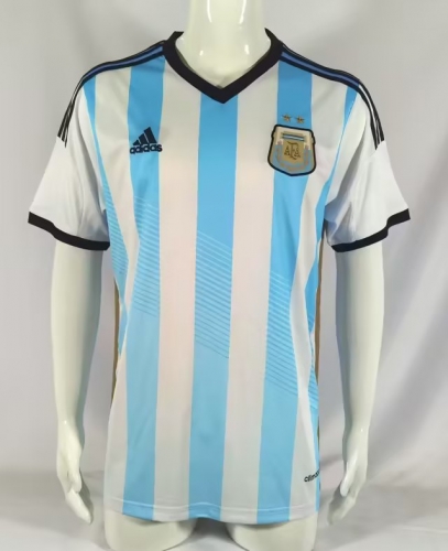 14-15 Retro Version Argentina Home Blue & White Thailand Soccer Jersey AAA-503