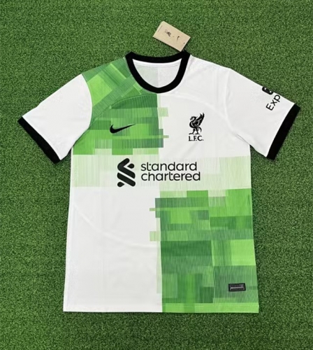 22023/24 Liverpool Away White & Green Thailand Soccer Jersey AAA-416/320/705