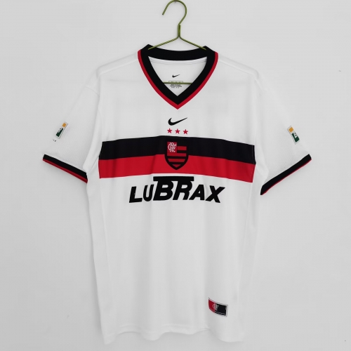 2001 Retro Version CR Flamengo Away White Thailand Soccer Jersey AAA-710