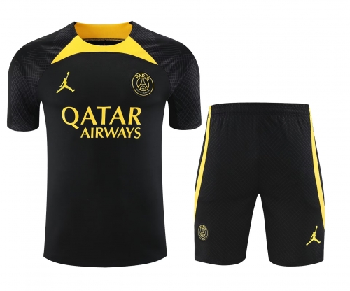 2023/24 New Paris SG Black Soccer Training Jersey Uniform-418