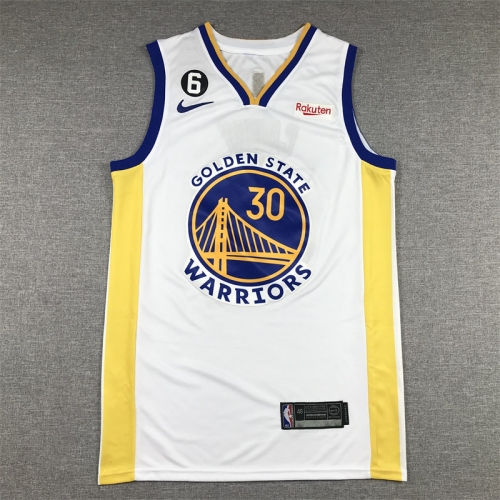 2023  Golden State Warriors NBA White #30 Jersey