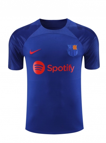 2022/23 Barcelona CaiBlue Thailand Soccer Training Jerseys-418