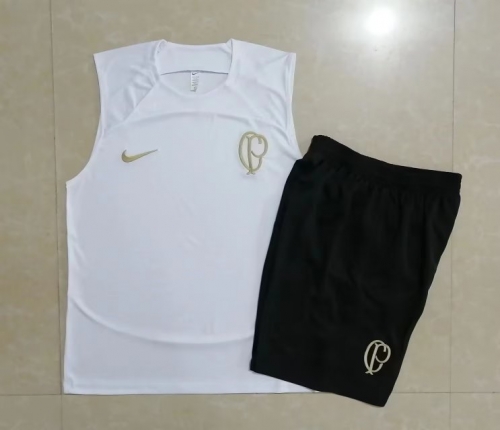 2023/24 Corinthians White Tracksuit Soccer Uniform-815