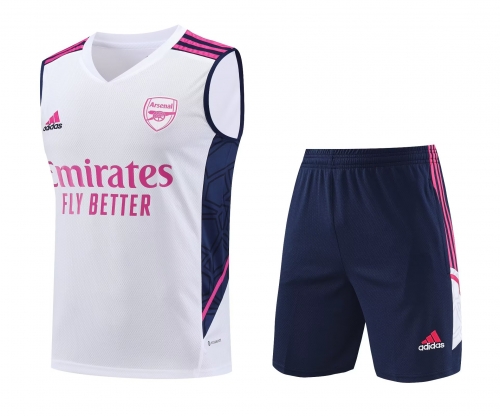 2022/23 Arsenal White & Pink Thailand Soccer Training Vest-418