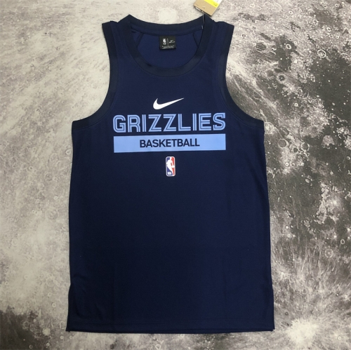 2023 Season Memphis Grizzlies NBA Royal Blue Traning Jersey-311
