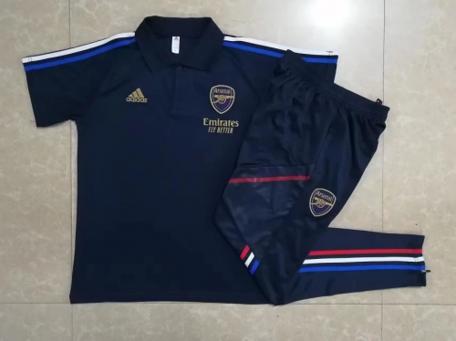 2023/24 Arsenal Royal Blue Thailand Polo Uniform-815