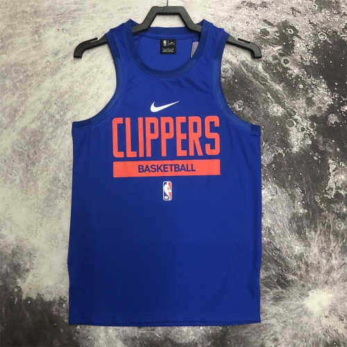 2023 Season Los Angeles Clippers NBA Blue Traning Jersey-311