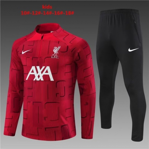 Kids 2023/24 Liverpool Red Kids/Youth Soccer Tracksuit Uniform-801