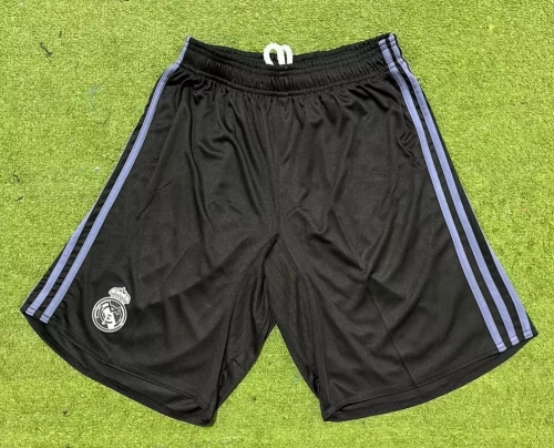 16-17 Retro Version Real Madrid Black Thailand Soccer Shorts-301