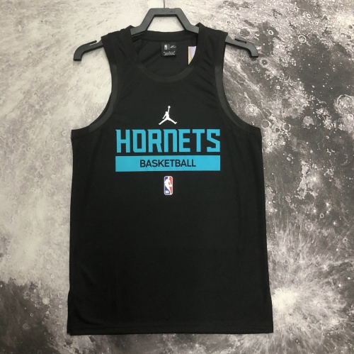 2023 Season Charlotte Hornets NBA Black Traning Jersey-311