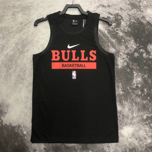 2023 Season Chicago Bull NBA Black Traning Jersey-311