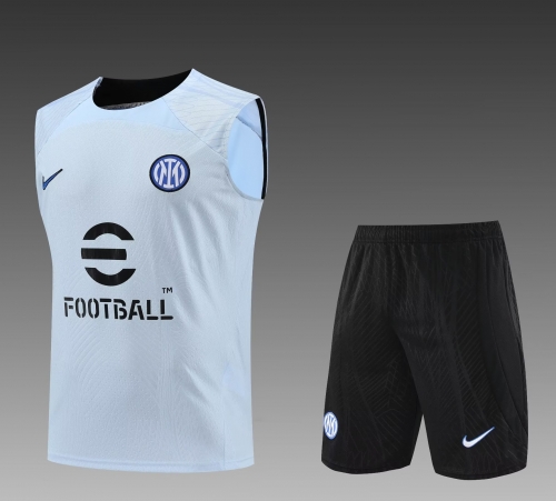 2023/24 Inter Milan Gray Thailand Soccer Tracksuit Uniform-PO