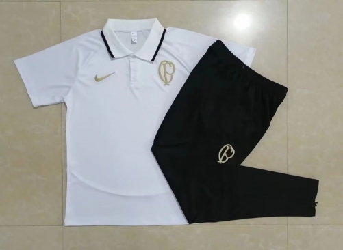 2023/24 Corinthians White Thailand Polo Uniform-815