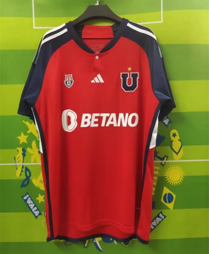 2023/24 Universidad de Chile Away Red Thailand Soccer Jersey-1095/522