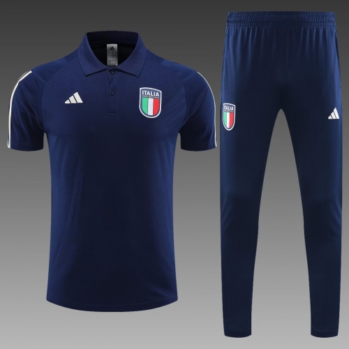 2023/24 Italy Rpyal Blue Thailand Soccer Polo Uniform-PO