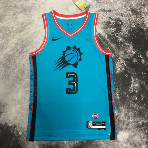 2023 City Version Phoenix Suns NBA Blue #3 Jersey-311