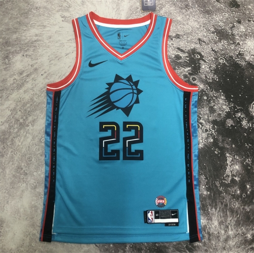 2023 City Version Phoenix Suns NBA Blue #22 Jersey-311
