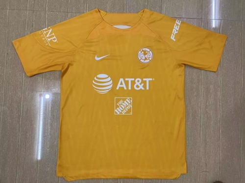 2023/24 Club América Goalkeeper Yellow Thailand Soccer Jersey AAA-2041/07