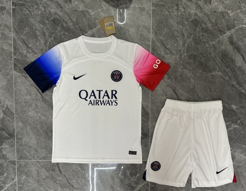 2023/24 Paris SG Away White Soccer Uniform-315/SKE/36