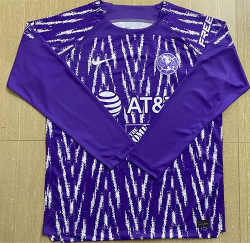 2023/24 Club America Goalkeeper Purple LS Thailand Soccer Jersey AAA-2041/07