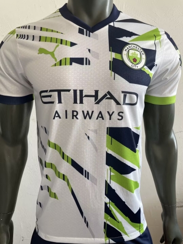Player Special Version 2023/24 Manchester City White & Green Thailand soccer jersey AAA-703