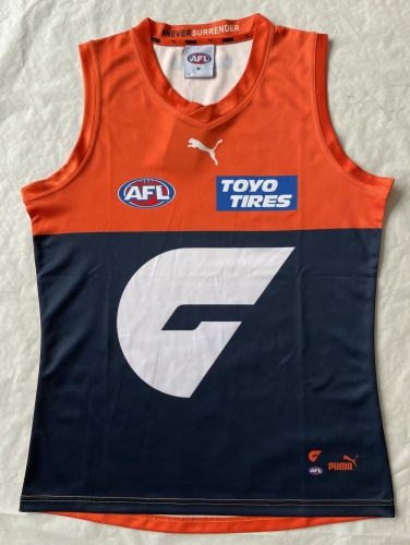 2023 Season AFL Orange & Black Thailand Rugby Shirts Vest-805