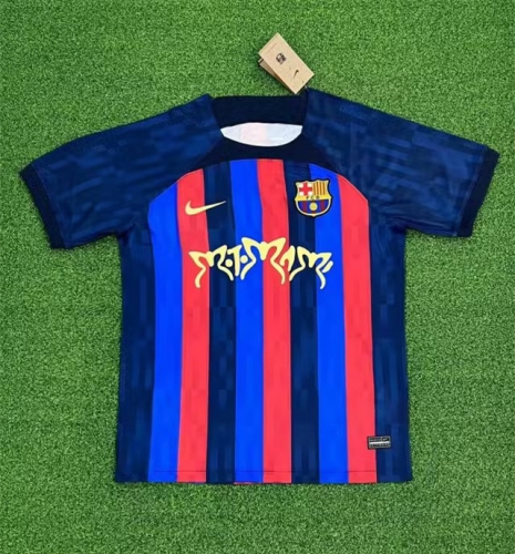 New Sponsor 2022-23 Barcelona Home Red & Blue Thailand Soccer Jersey AAA-JM/522/320