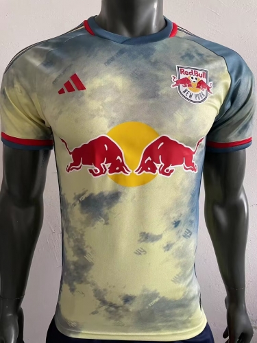 Player Version 2023/24 New York Red Bulls Away Yellow Thailand Soccer jersey AAA-MY/703