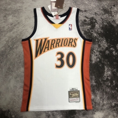 MN Hot Press 09-10 Retro SW Golden State Warriors NBA Blue #30 Jersey-311