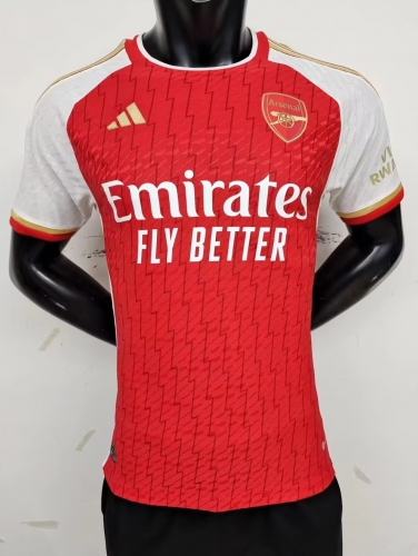 Player Version 2023/24 Arsenal Home Red Thailand Soccer Jersey AAA-16/MY/308