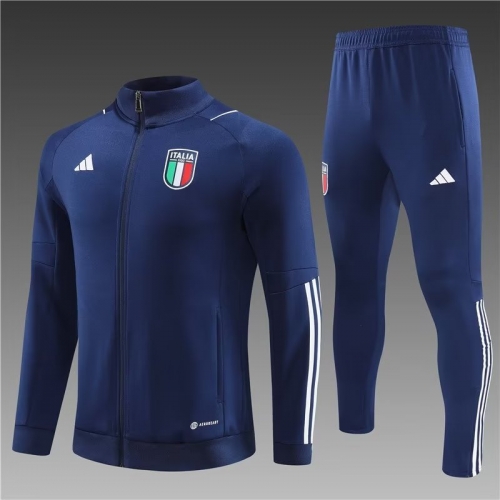 2023/24 Italy Royal Blue Soccer Jacket Uniform-815/801