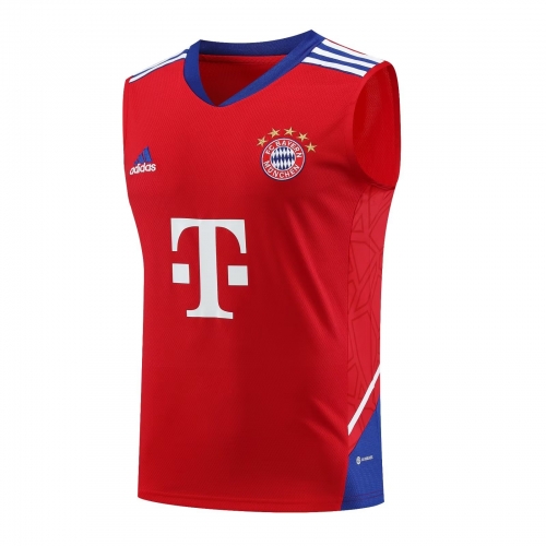 2023/24 Bayern München Red Thailand Soccer Training Jersey Vest-418