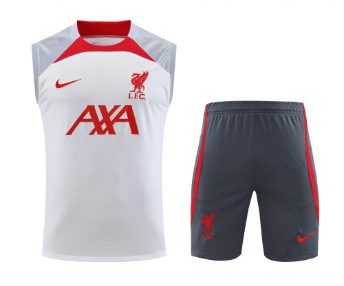 2023/24 Liverpool White Thailand Soccer Training Uniform-418