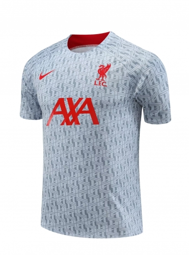 2023/24 Liverpool Gray & White Thailand Soccer Training Jerseys-418