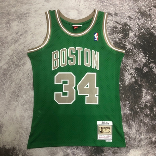 MN Hot press 07-08 Retro Version Boston Celtics Green NBA #34 Jersey-311