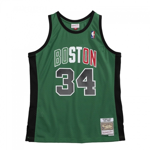 SW Hot press Retro Version Boston Celtics Green NBA #34 Jersey-311