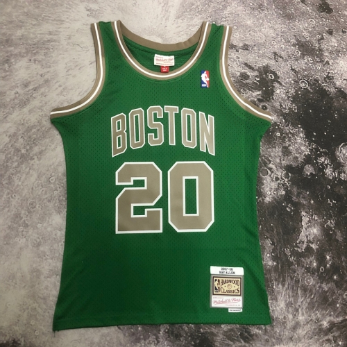 MN Hot press 07-08 Retro Version Boston Celtics Green NBA #20 Jersey-311