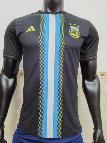 Player Commemorative Edition Argentina Black Thailand Soccer Jersey AAA-16/410/MY