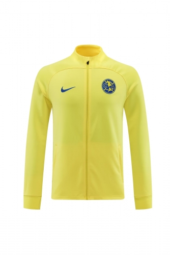 2022/23 Club América Yellow Soccer Jacket Top-LH