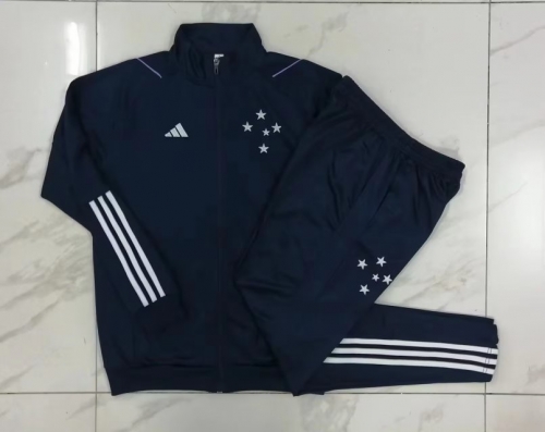 2023/24 Cruzeiro EC Royal Blue Thailand Jacket Unifrom-815