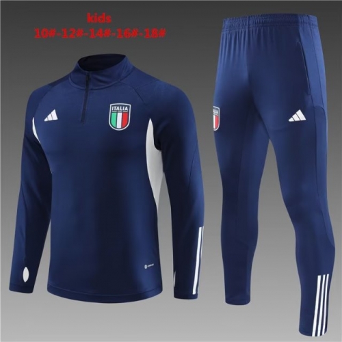 2022/23 Italy Royal Blue Kids/Youth Soccer Jacket Uniform-801/GDP