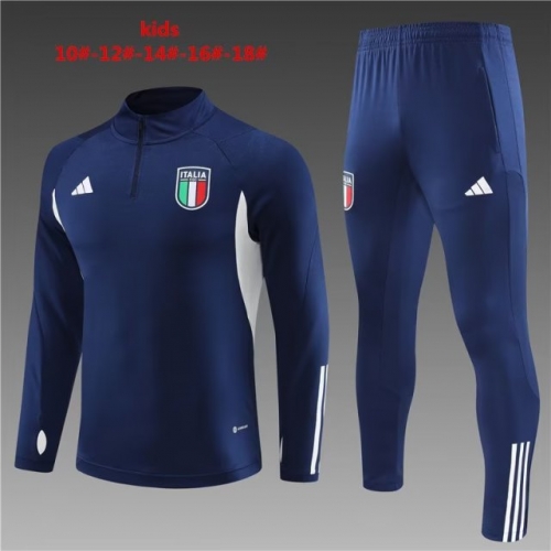 2022/23 Italy Royal Blue Kids/Youth Soccer Tracksuit Uniform-801/GDP