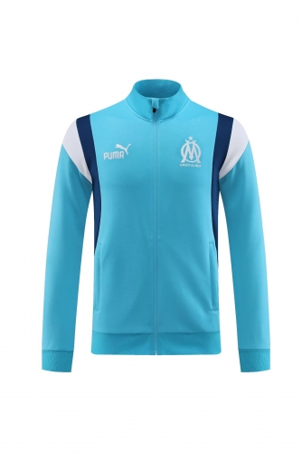 2022/23 Olympique Marseille Blue Jacket Top-LH