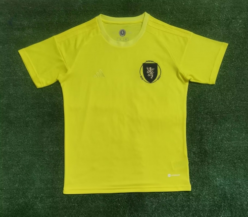 2023/24 Scotland Goalkeeper Yellow Thailand Soccer Jersey AAA-416