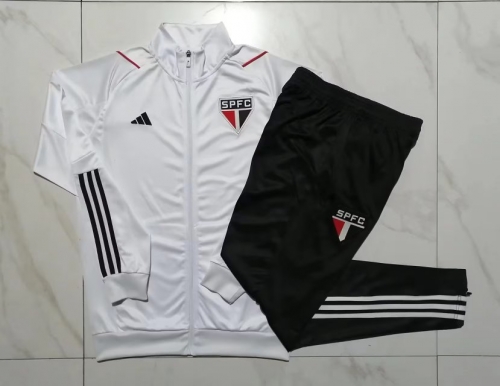 2023/24 Sao Paulo White Thailand Soccer Jacket Uniform-815