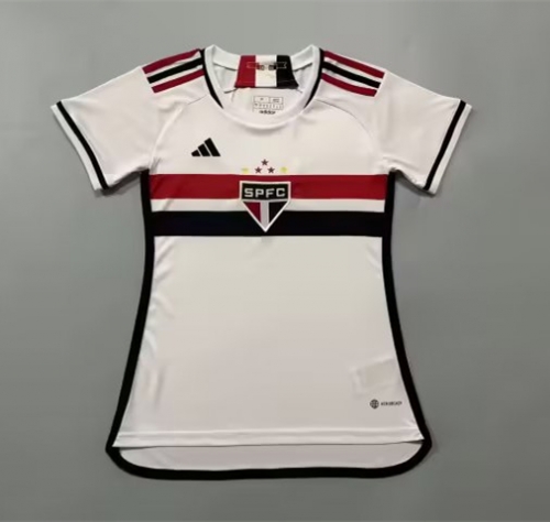 2023/24 Sao Paulo Futebol Home White Thailand Women Soccer Jersey AAA-908