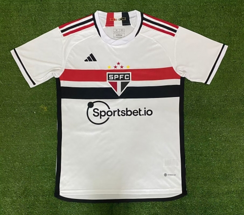 Fans 2023/24 São Paulo FC Home White Thailand Soccer Jersey AAA-416/709/908